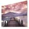 Designart - Beautiful Spring Sea at Morning - Photography Print on Natural Pine Wood